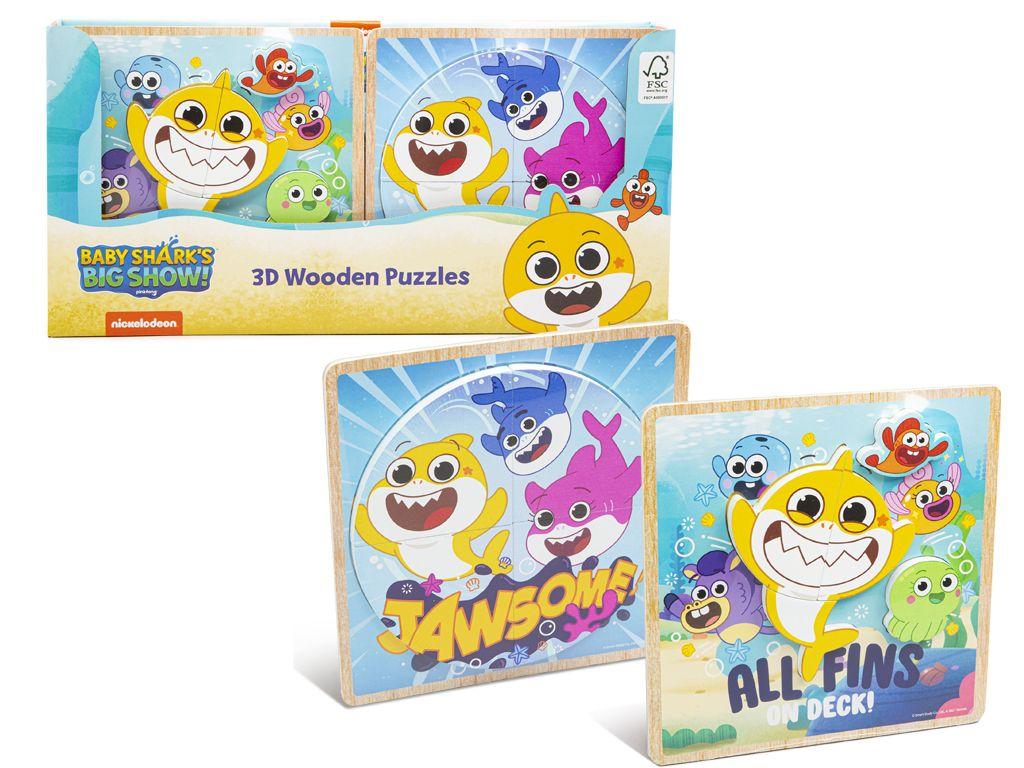 Nickelodeon Drvene puzzle 3D Baby Shark