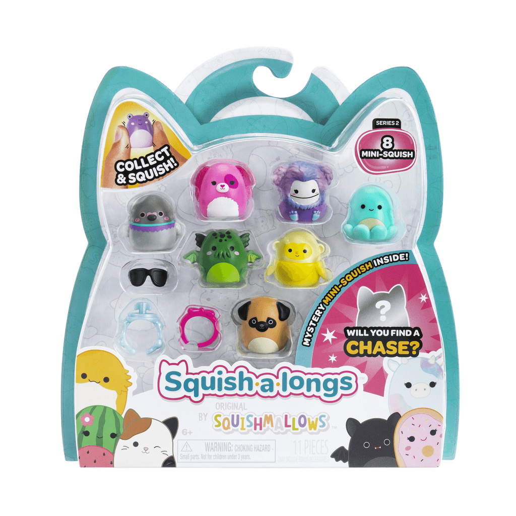 Squishmallows Set figurica Squsih-a-longs, style 1,  W2, 8 komada