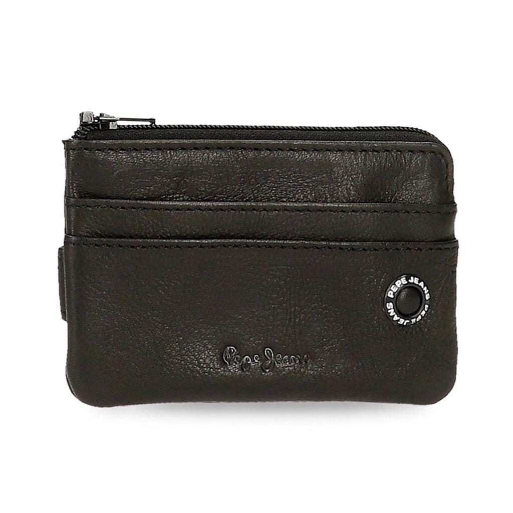 Pepe Jeans Muški kožni novčanik Badge 7370131, 11 cm, Crni