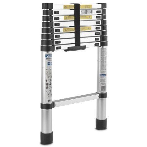 Geko Teleskopske aluminijske ljestve, 2,6 m, 150 kg