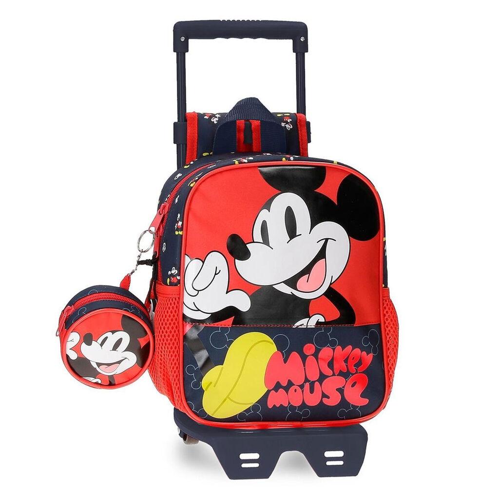 Disney Ranac M. Mouse Fashion 47320T1 sa točkićima, 25 cm, Crveni