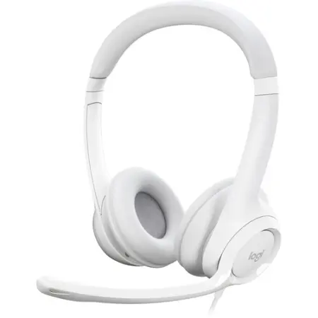 Logitech Slušalice H390, USB, Bijele