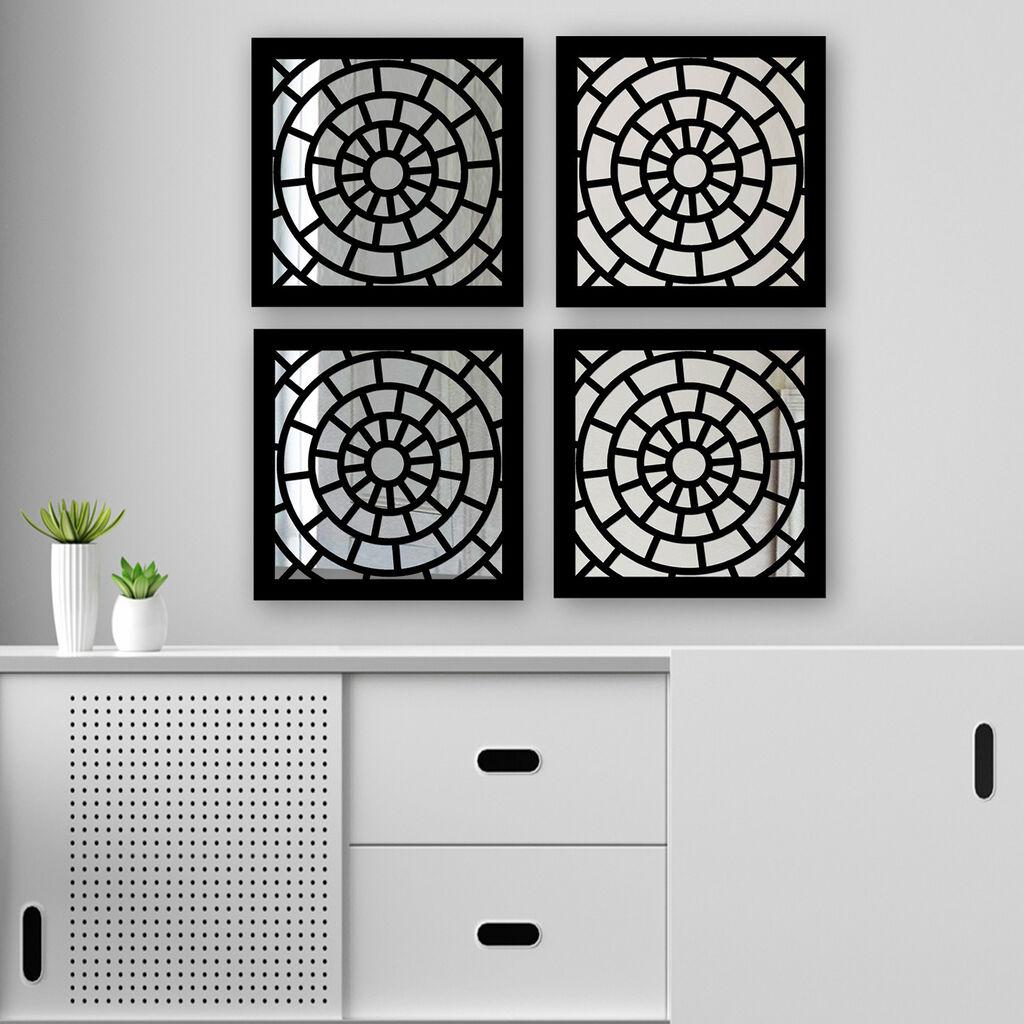 Set ogledala Wallity SYH1168116865, crna