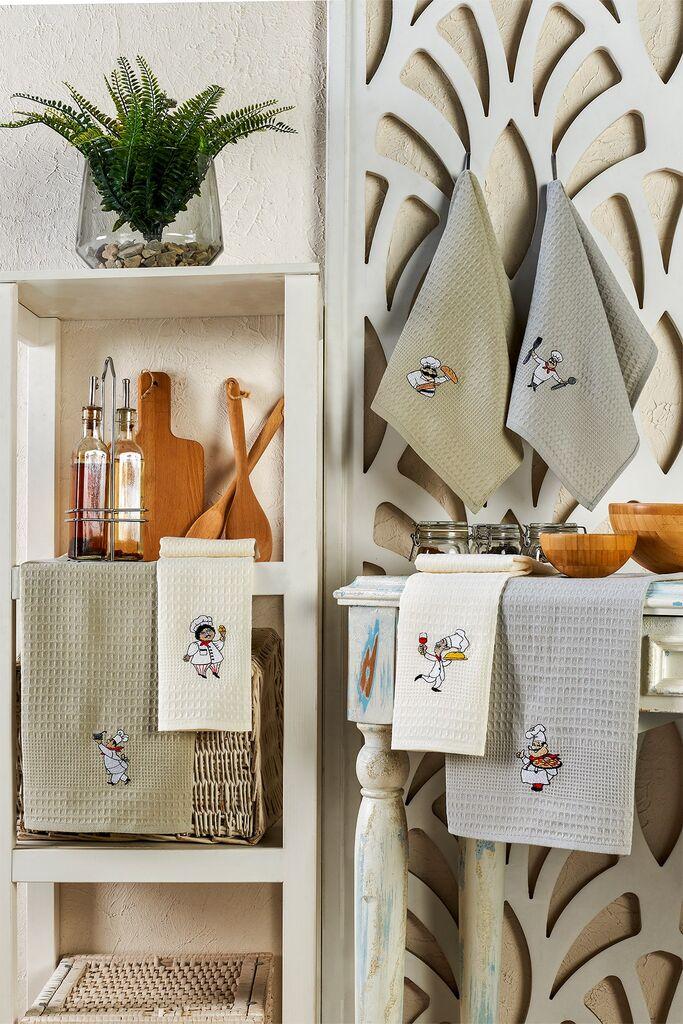 L'essentiel Maison Set kuhinjskih krpa Chef, 6 komada, višebojni