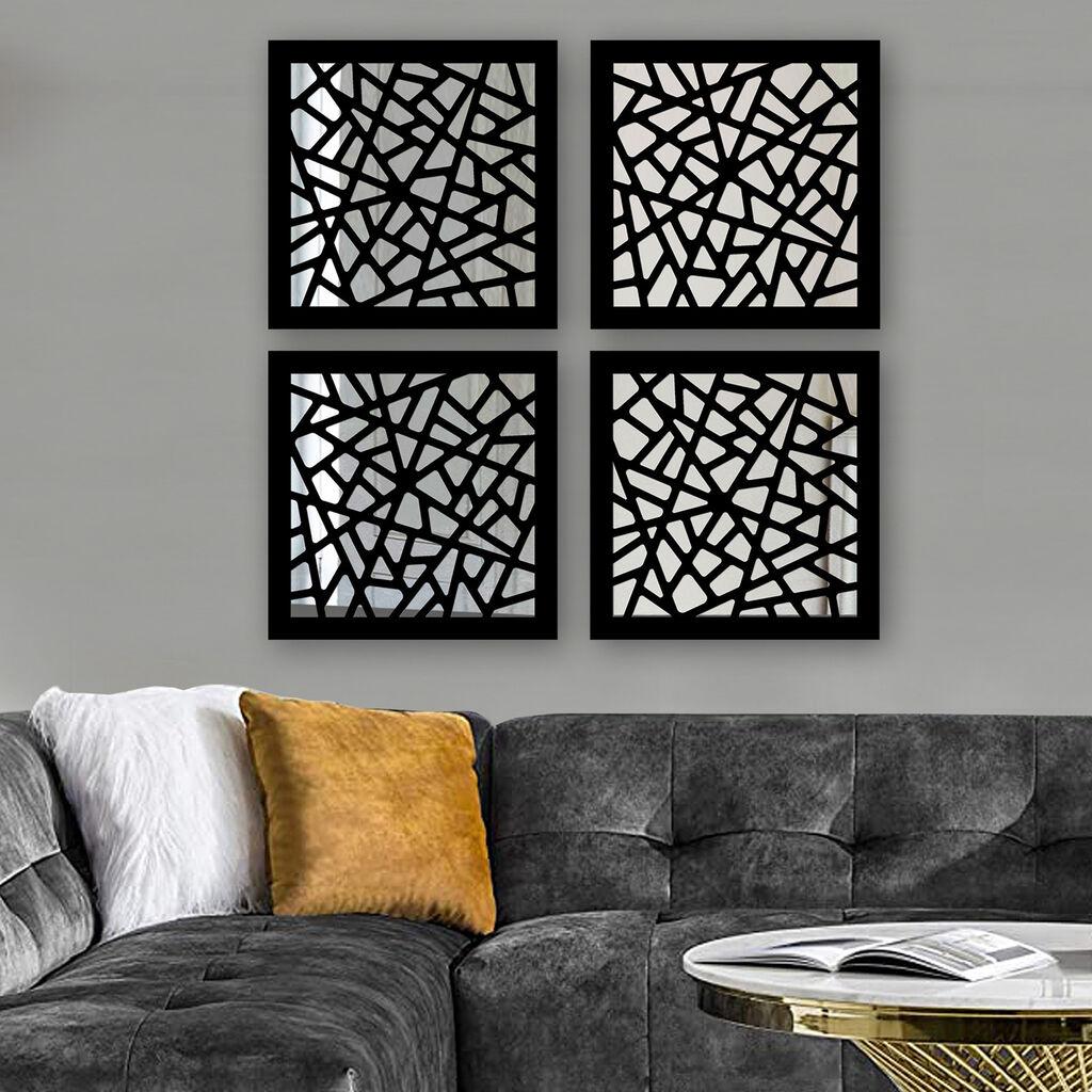 Set ogledala Wallity SYH788848474, crna