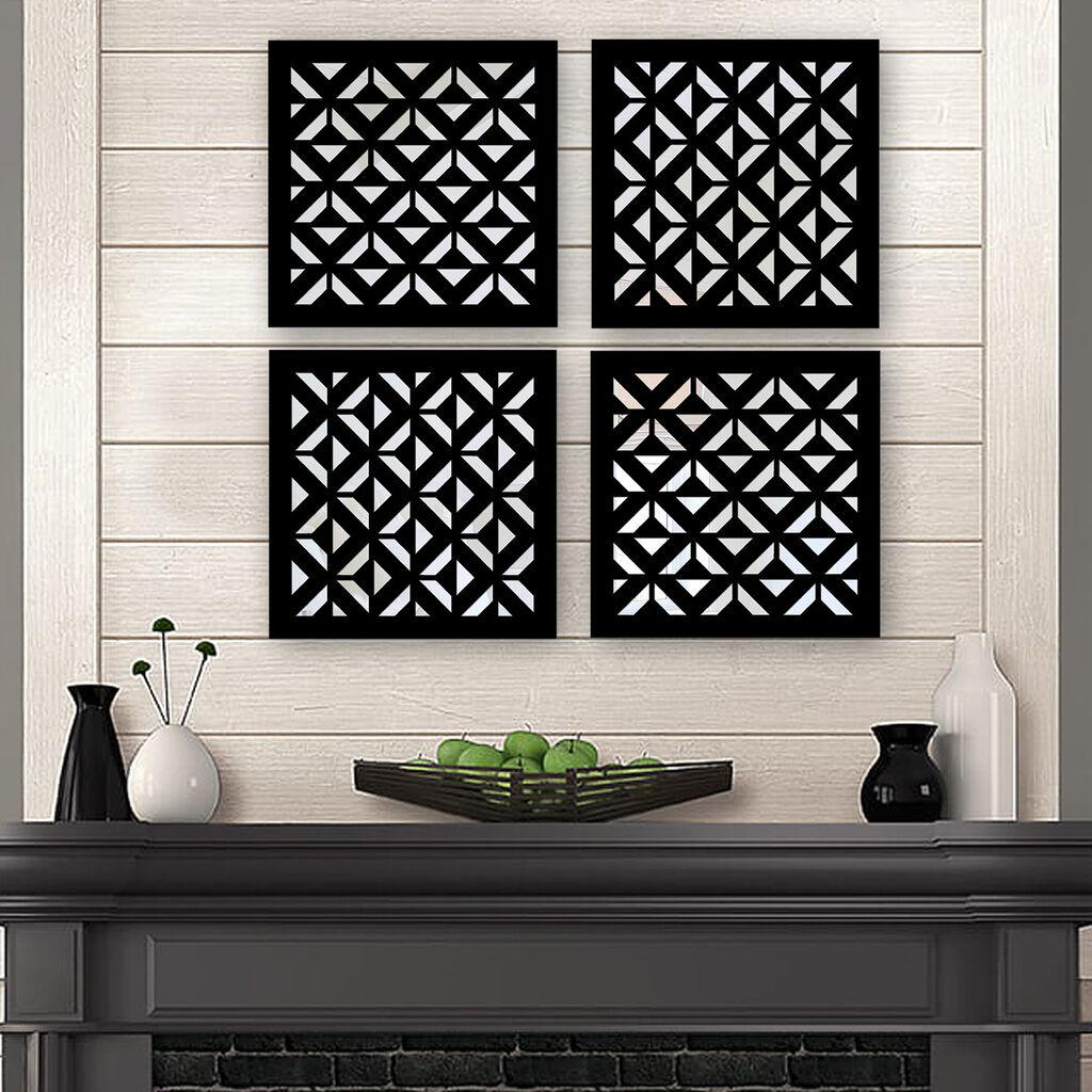 Set ogledala Wallity SYH15088400394, crna