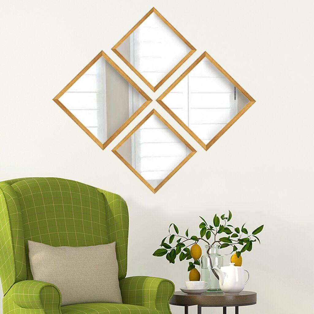 Wallity Set ogledala SETAYNA_046, Zlatna