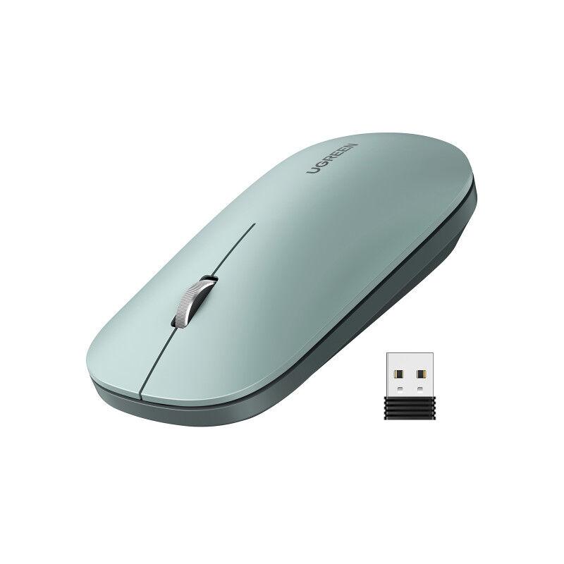 UGreen Bežični miš, 2.4GHz, 400DPI, Zeleni