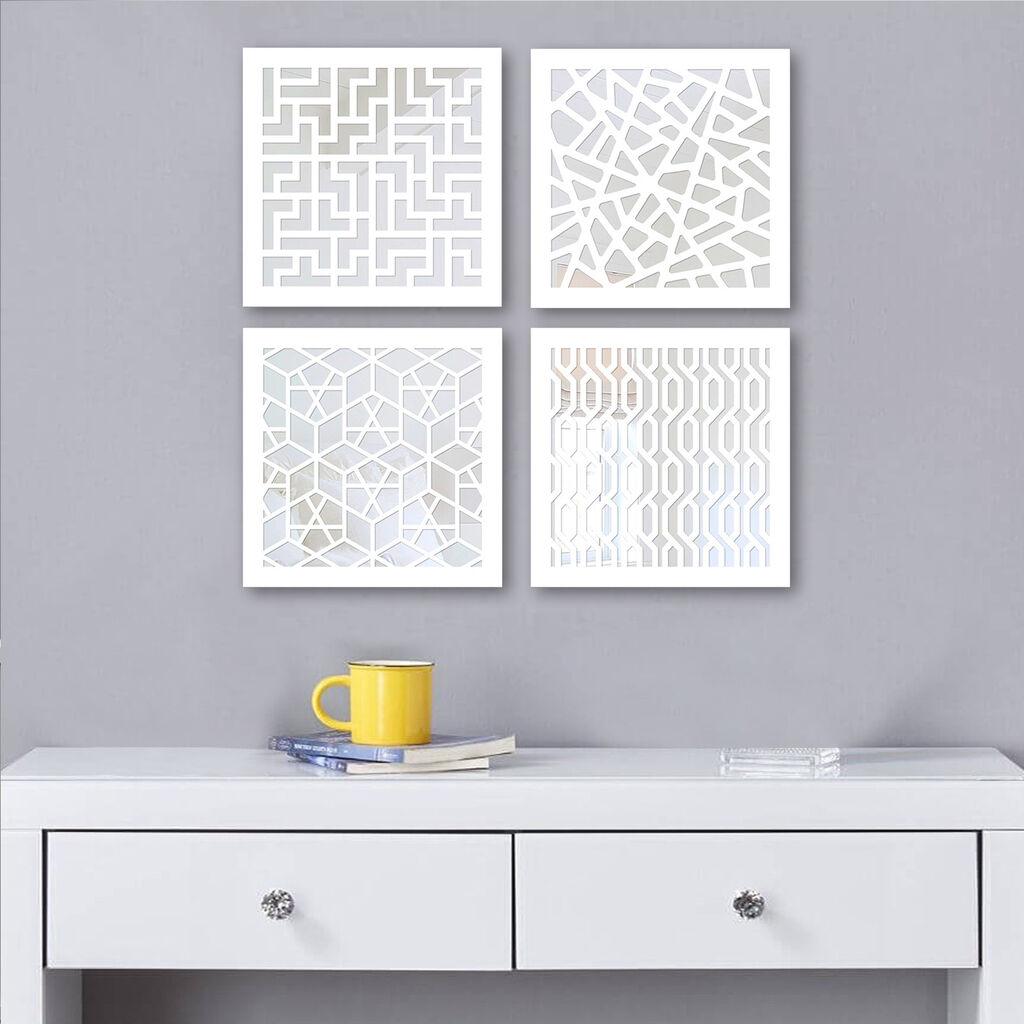 Set ogledala Wallity BYZ7436502136115, bijela