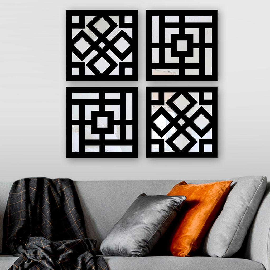 Set ogledala Wallity SYH623284596, crna