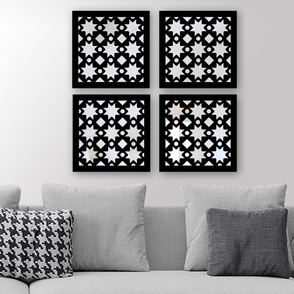 Set ogledala Wallity SHY15088400392, crna