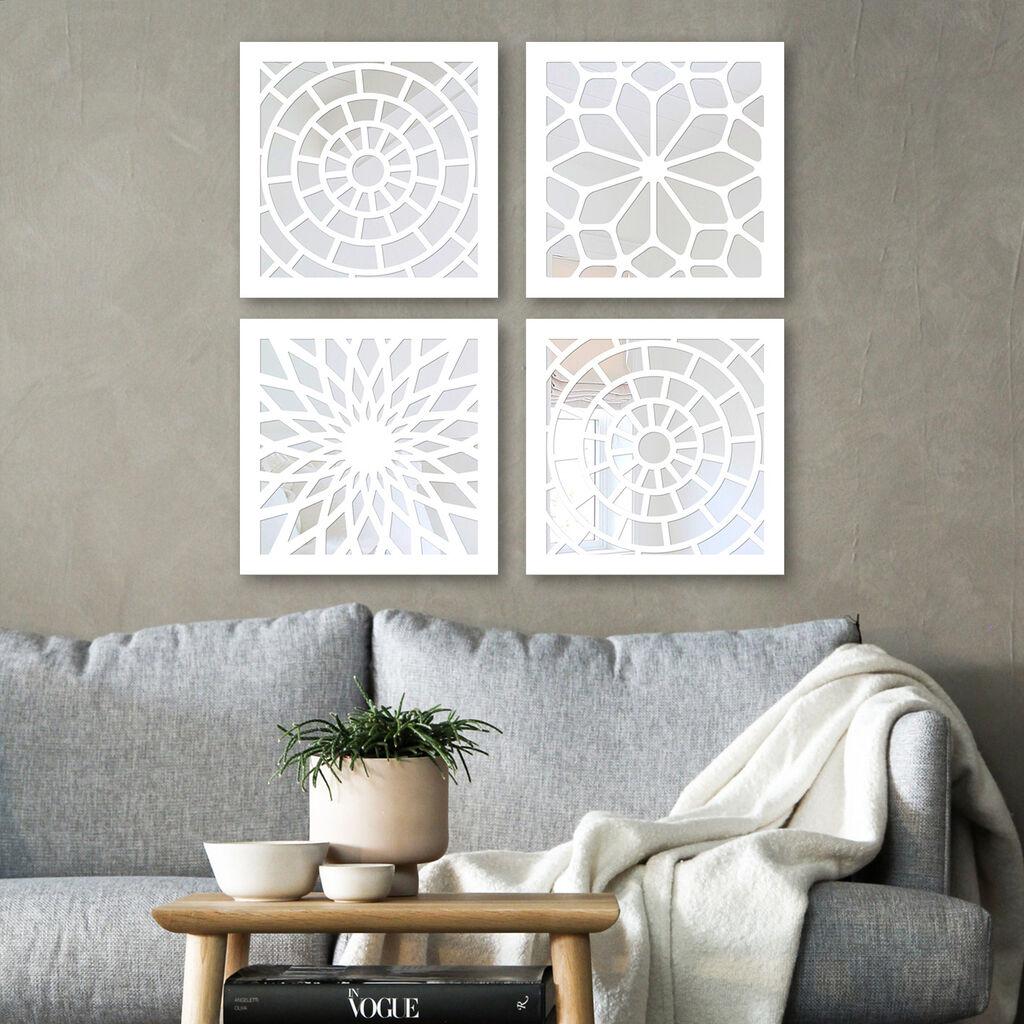 Set ogledala Wallity BYZ7436502136122, bijela