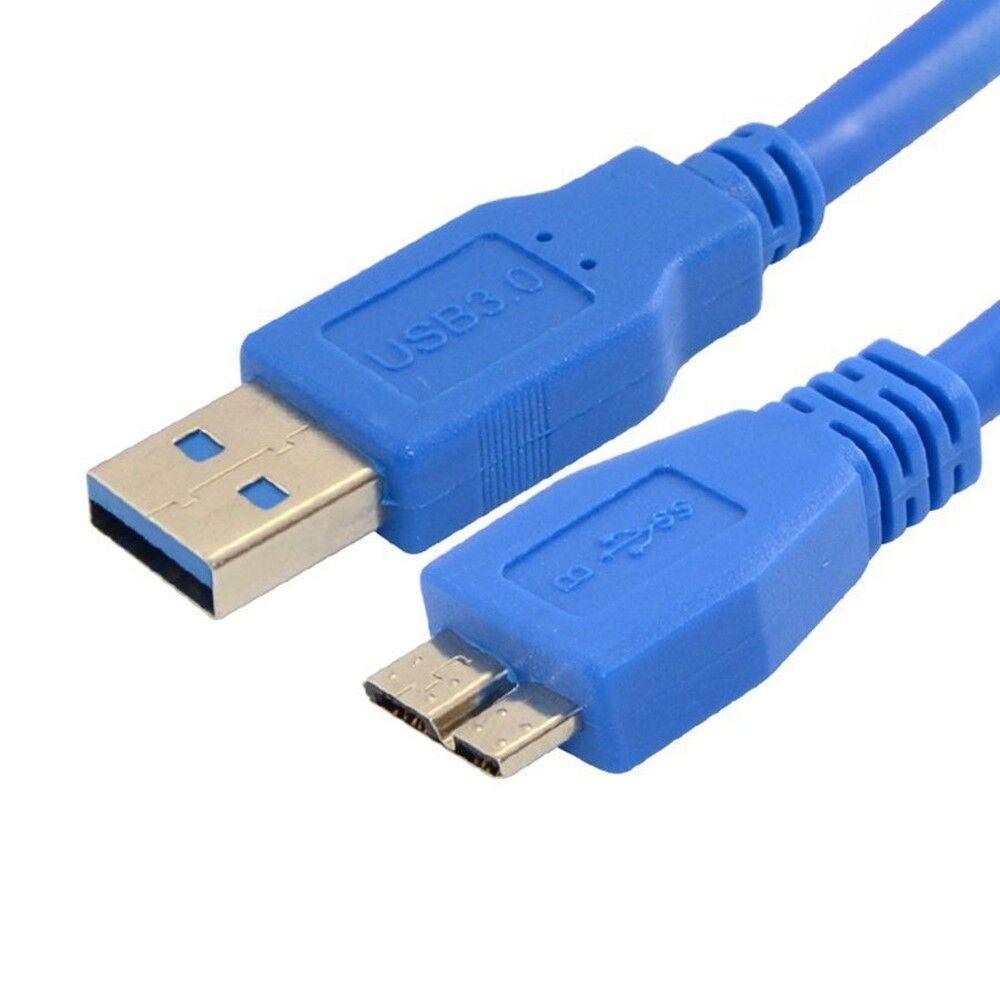 USB produžni kabl, USB-A na Micro-B, 0.3m, Plavi