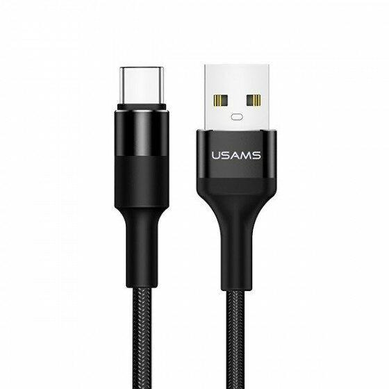 Usams USB Tip-C kabl U5, Aluminij, 1.2m, Crni