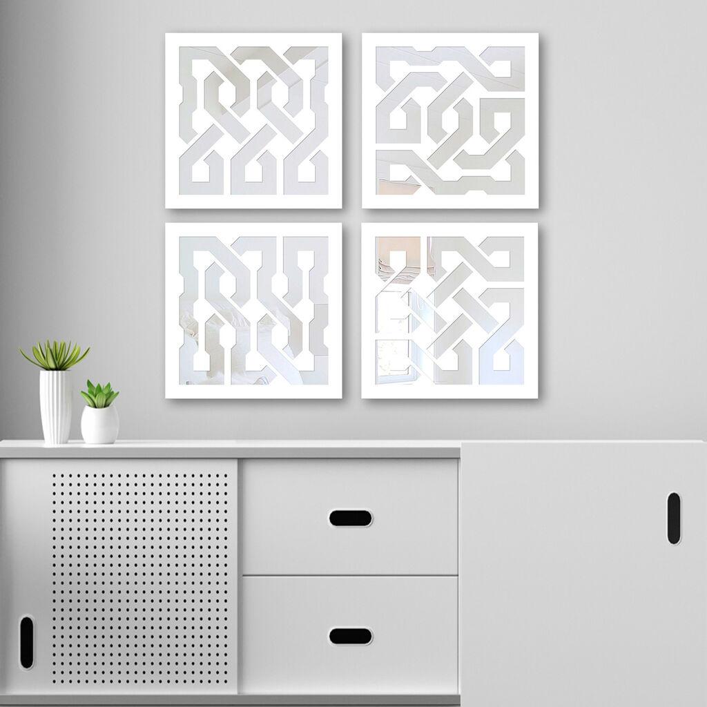 Set ogledala Wallity BYZ1896810094, bijela