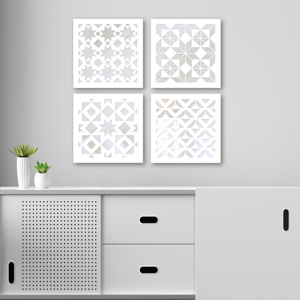 Set ogledala Wallity BYZ1508840039, bijela