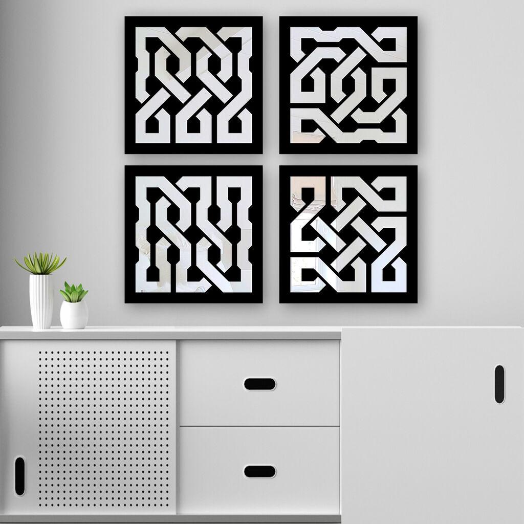 Set ogledala Wallity SYH1896810094, crna