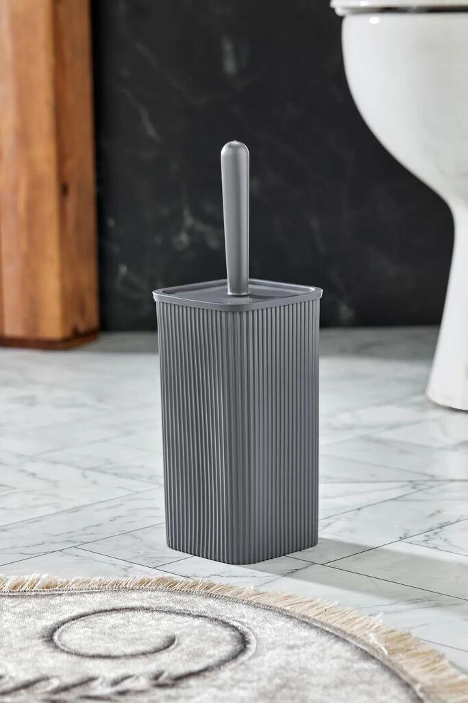 L'essentiel Maison WC četka PZR-049, 17,5x7 cm, siva