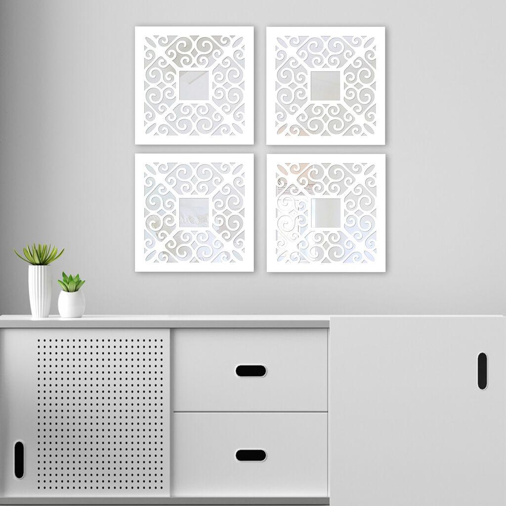 Set ogledala Wallity BYZ06833628, bijela