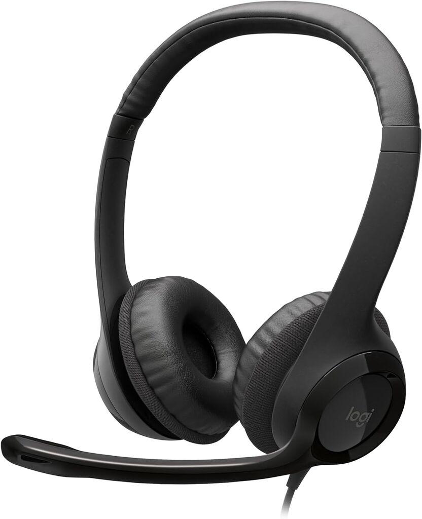 Logitech Slušalice H390, USB, Crni