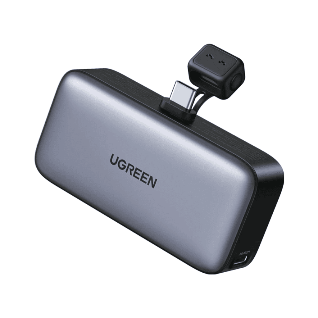 UGreen Eksterna baterija, USB-C, 5000mAh, Siva