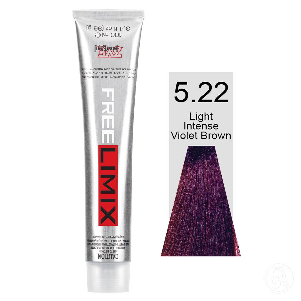 Freelimix Farba za kosu 5.22 Intenzivna svijetlo ljubičasto smeđa, 100 ml