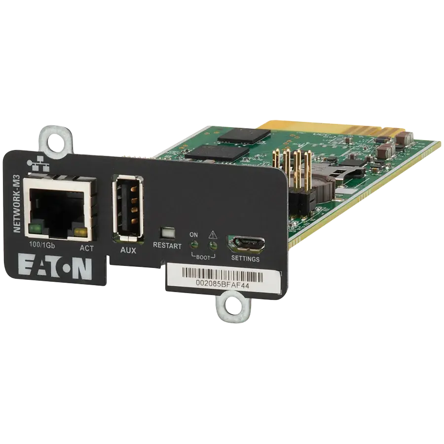 Eaton Mrežna upravljačka kartica, Web/SNMP, Ethernet 10/100/1000Base-T, Crna