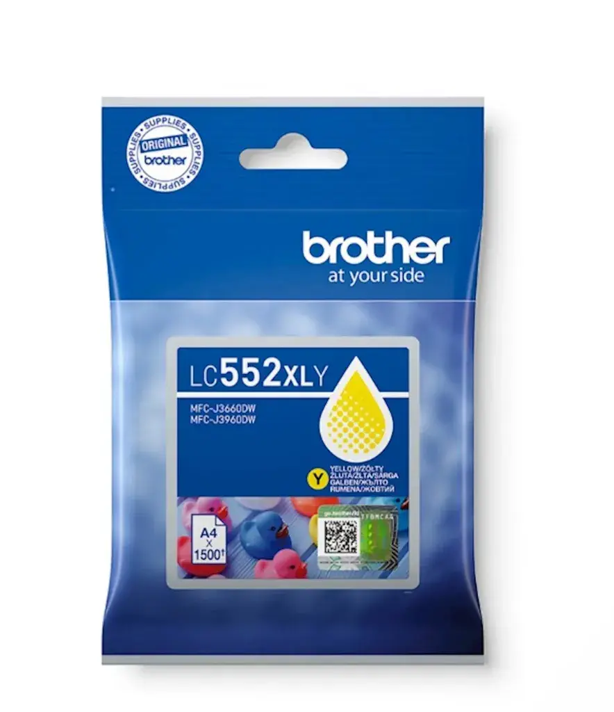 Brother Original mastilo LC552XLY, Žuto
