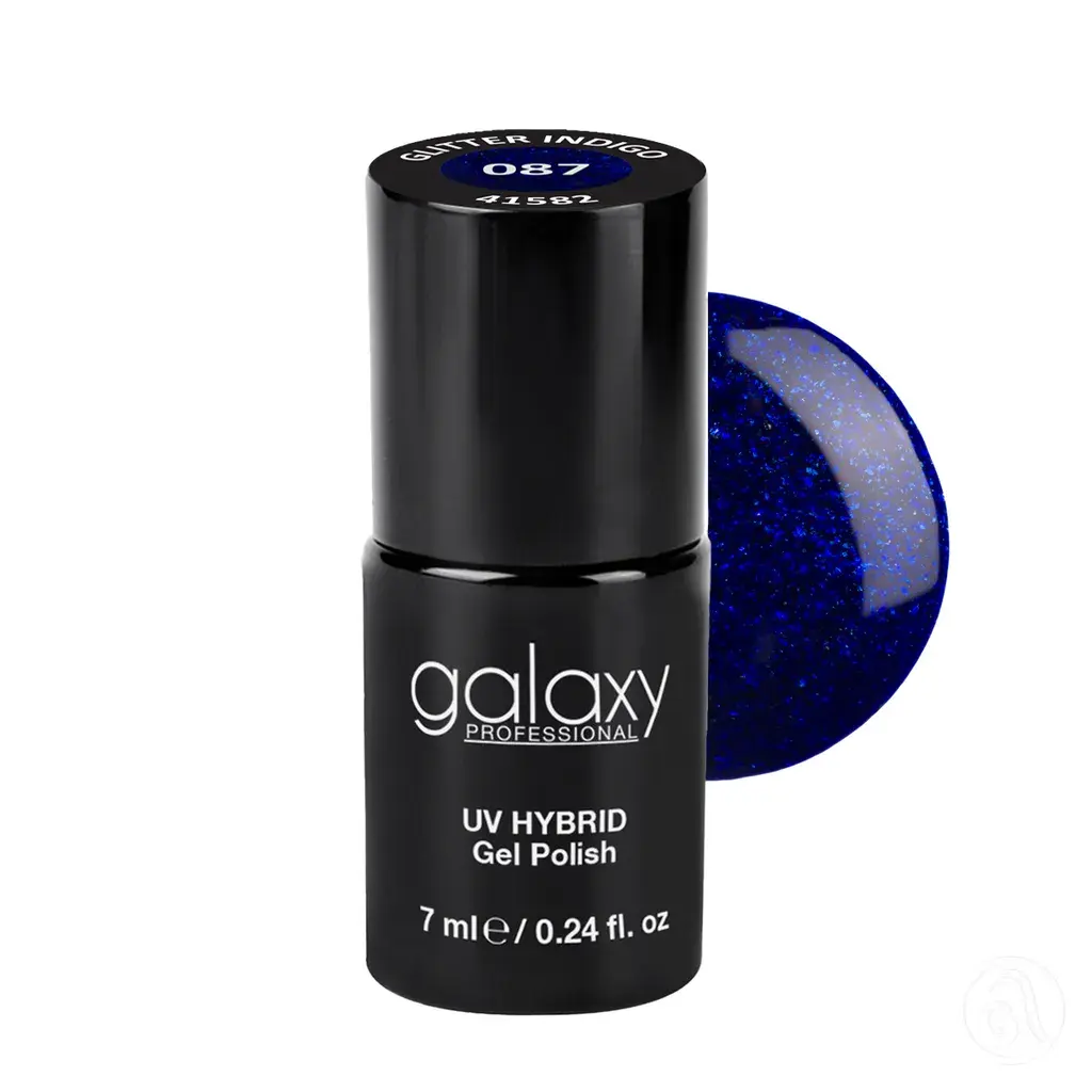Galaxy Professional Trajni lak za nokte 087 Glitter Indigo