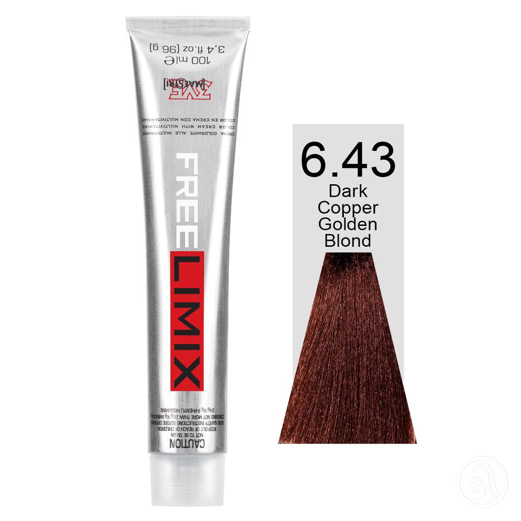 Freelimix Farba za kosu 6.43 Tamna bakarno zlatno plava, 100 ml