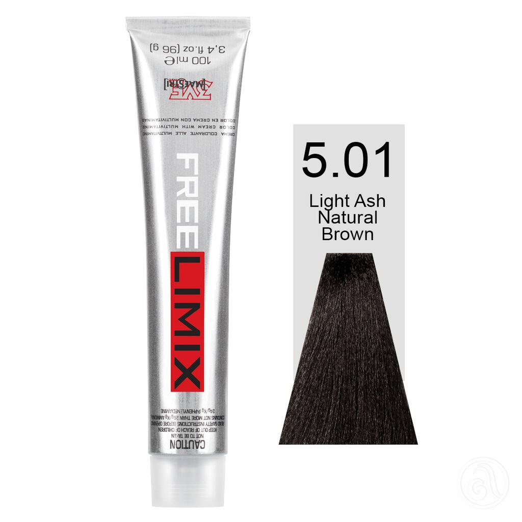 Freelimix Farba za kosu 5.01 Svijetla prirodna pepeljasto smeđa, 100 ml