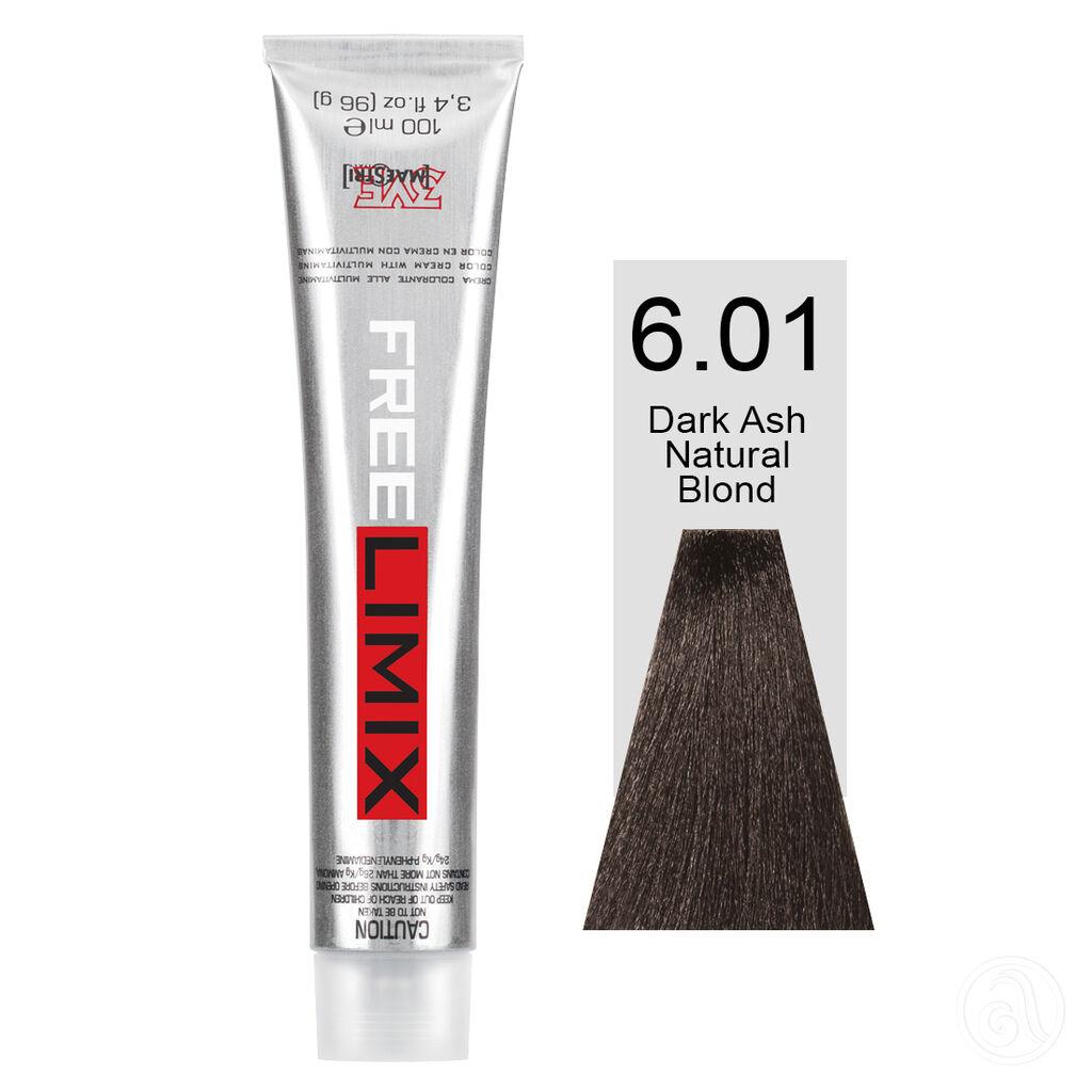 Freelimix Farba za kosu 6.01 Tamna prirodna pepeljasto plava, 100 ml
