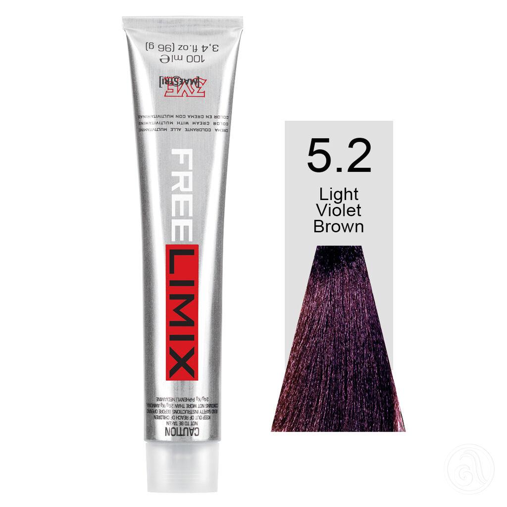 Freelimix Farba za kosu 5.2 Svijetlo ljubičasto smeđa, 100 ml