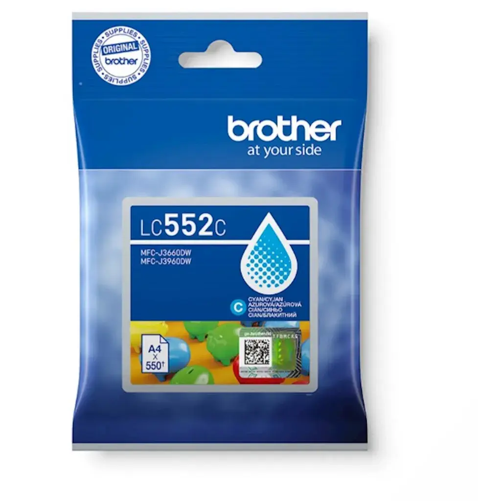 Brother Original mastilo LC552C, Cijan