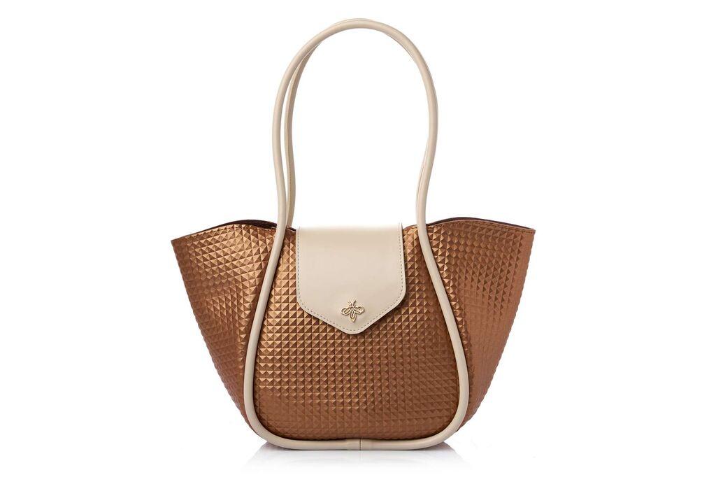 Ženska torba Lucky Bees Greta, bakrene boje