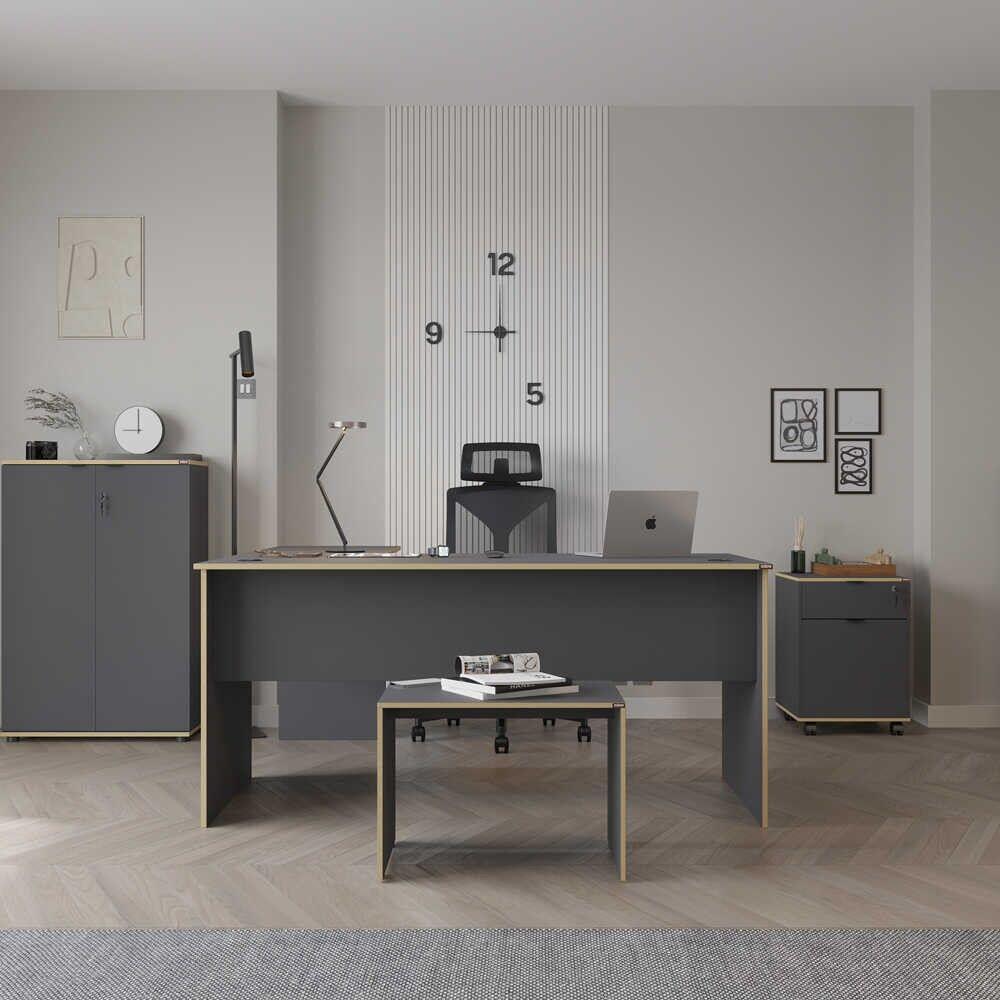 Hanah Home Radni sto Rms-320-Ax-1, 160x75x144 cm, Antracit