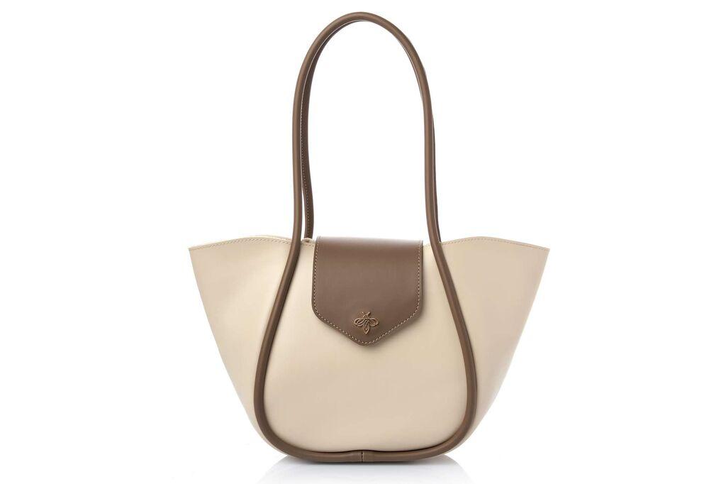 Ženska torba Lucky Bees Greta, krem ​​boje