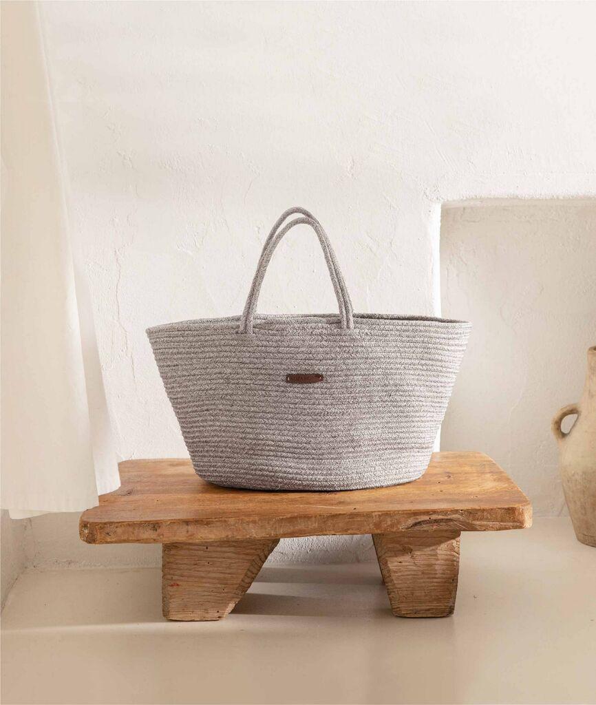 Aberto Design Dekorativna torba 9058017, Svijetlosiva