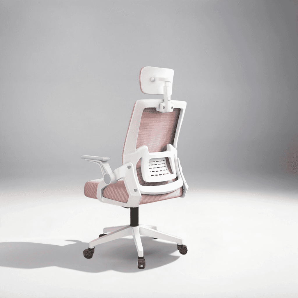 Giga Ergonomska kancelarijska stolica Comfort YT-588, Rozo-bijela