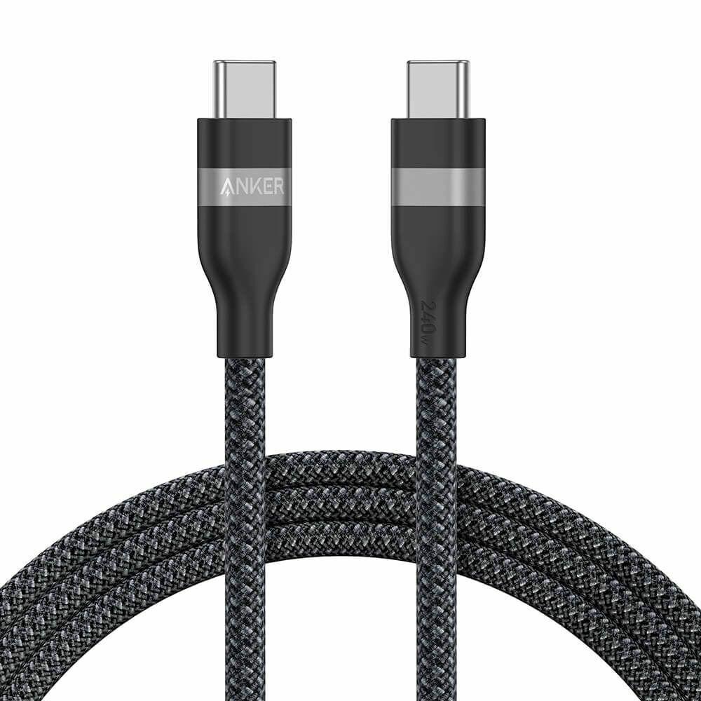 Anker Pleteni kabl USB-C na USB-C, 240W 1.8 m, Crni