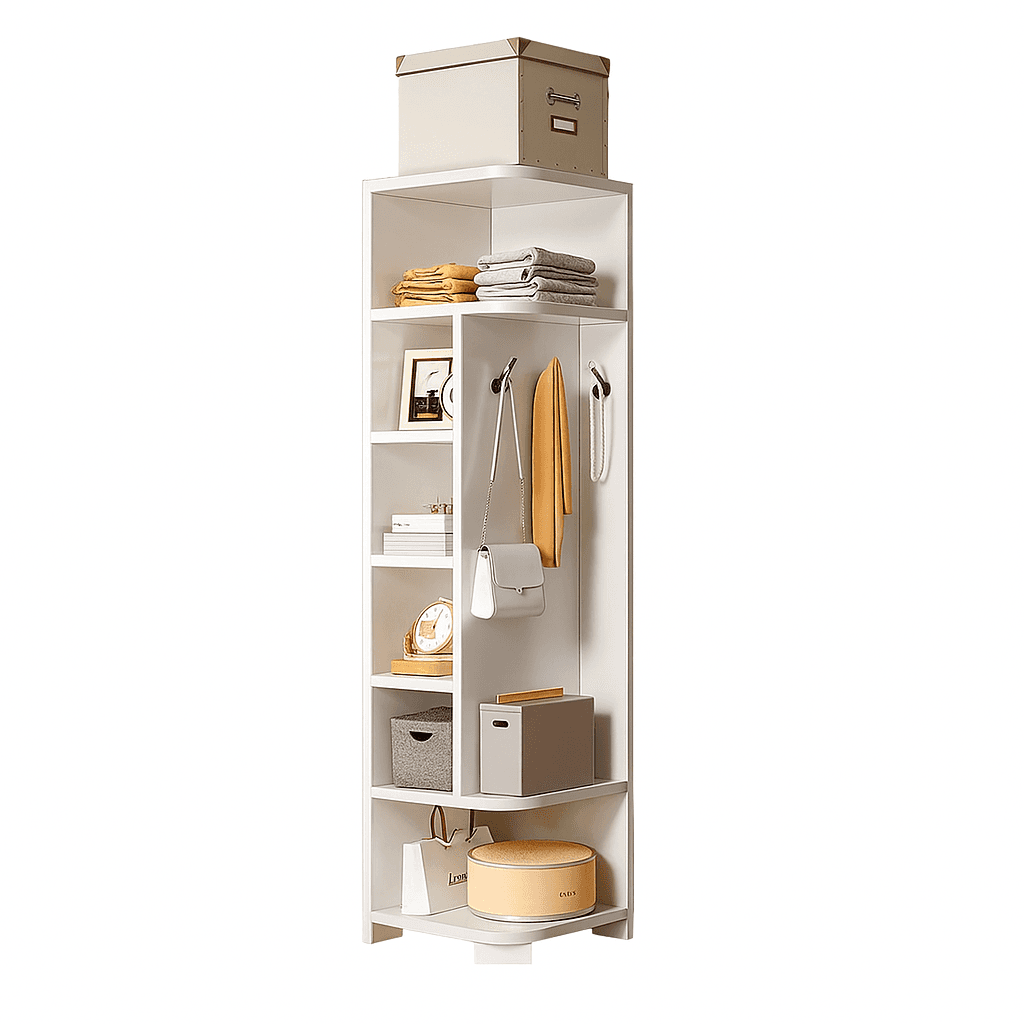 Giga Ugaona polica Lume, 180cm, Bijela