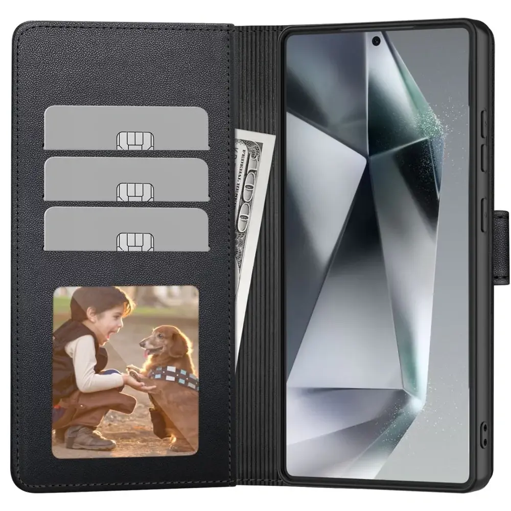 Tech Protect Futrola za mobitelGalaxy S25 Edge Wallet, Crna