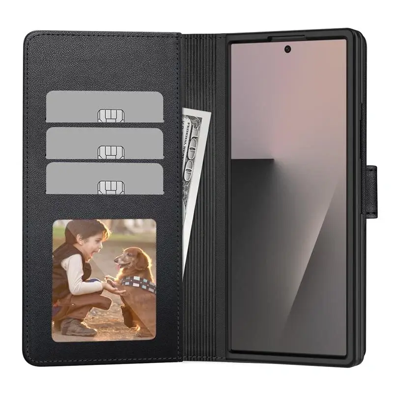 Tech Protect Futrola za mobitel Galaxy Z Fold 7 Wallet, Crna