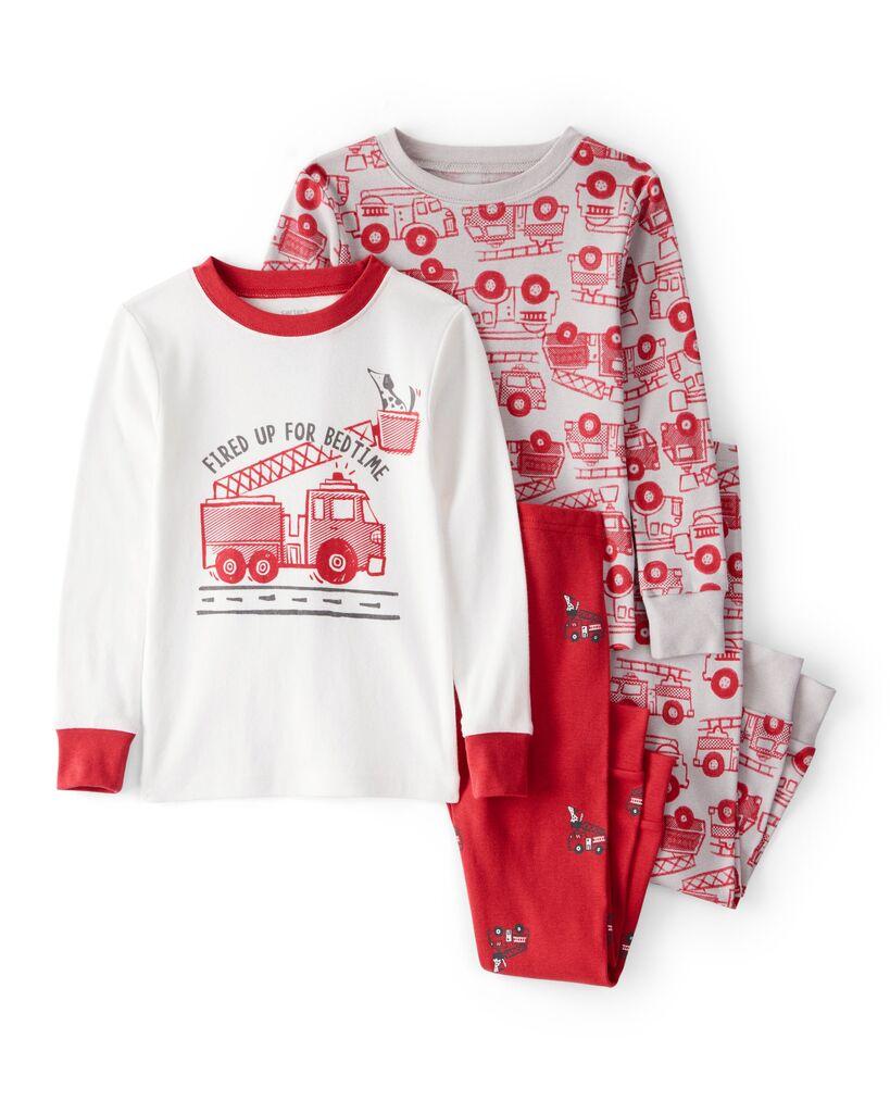 Carters Pidžama za dječake, 2T536210, 2 komada, Crveno-bež
