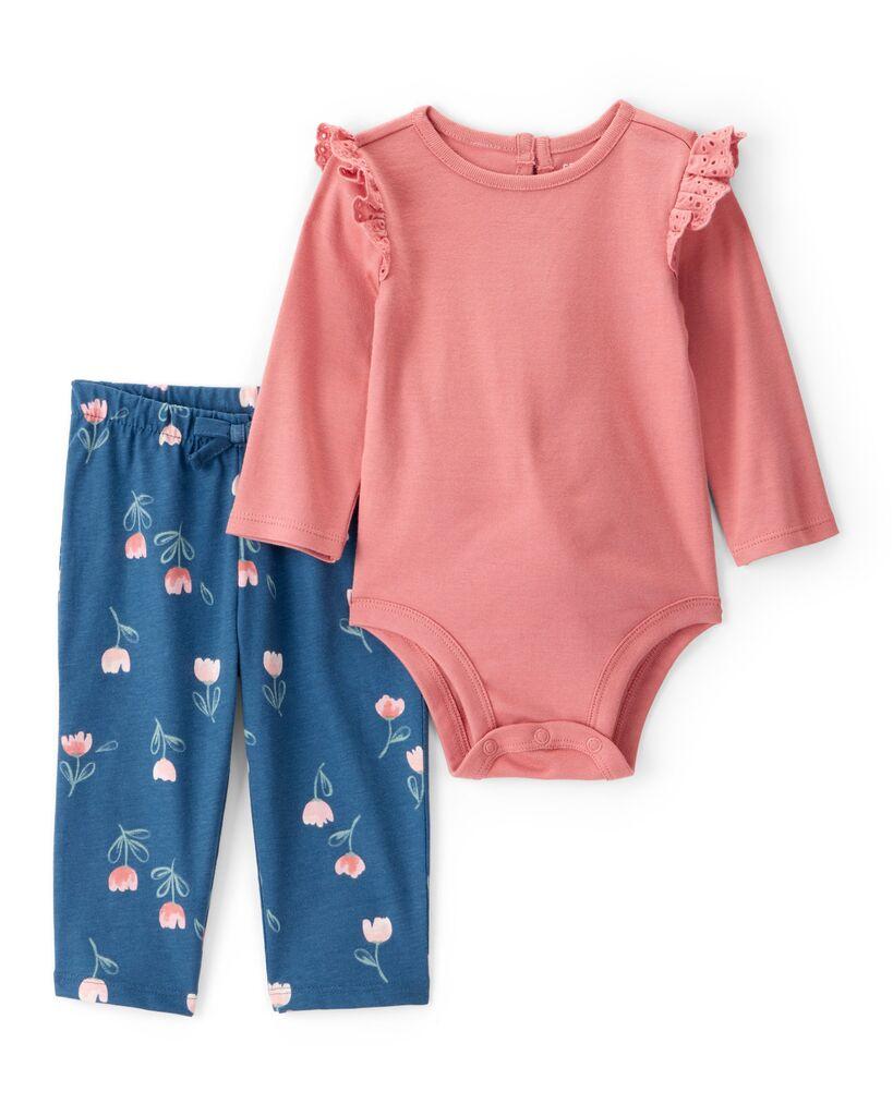 Carters Komplet za bebe, Bodi i Helanke, 1T270310, Roze-plavi