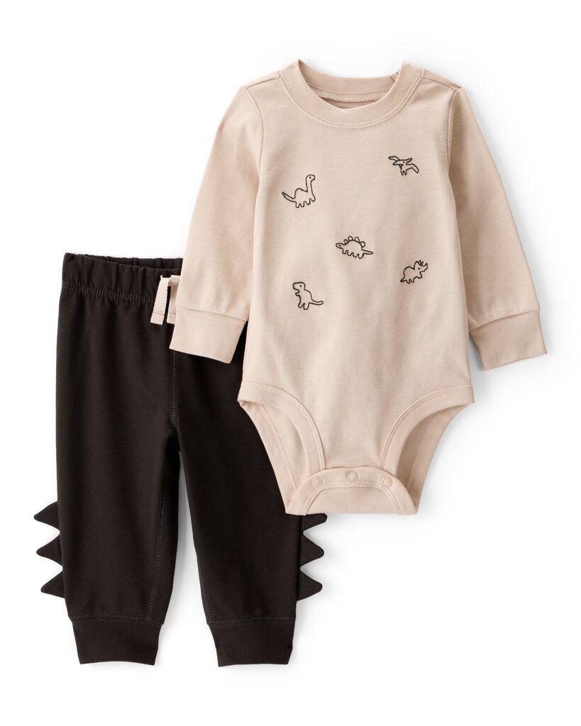 Carters Komplet za bebe, Bodi i Donji dio, 1T271410, Smeđe-bež