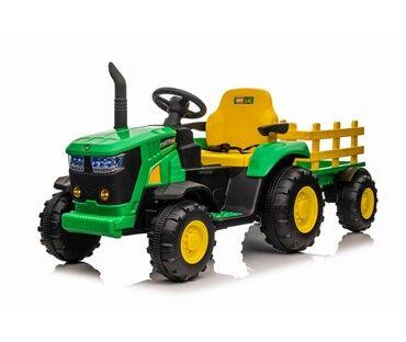 Dječiji traktor na akumulator sa prikolicom 8390080, 12V, 4.5Ah, Zeleni