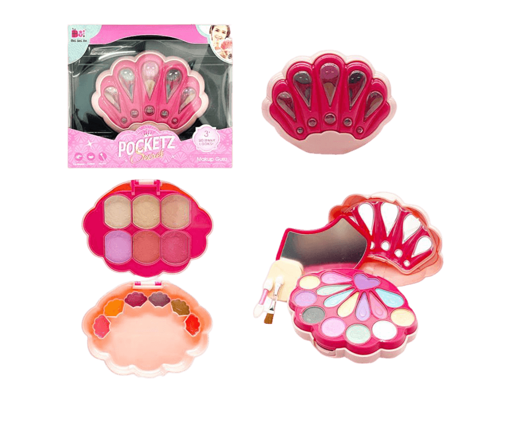 Dječija paleta za šminku u obliku školjke MKU366089, 16x14cm