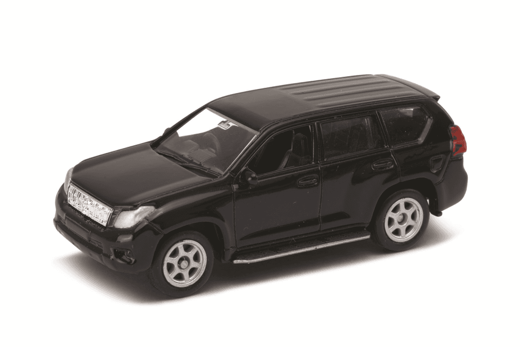 Welly Model automobila Toyota Land Cruiser 52285, 7.7cm, Crni