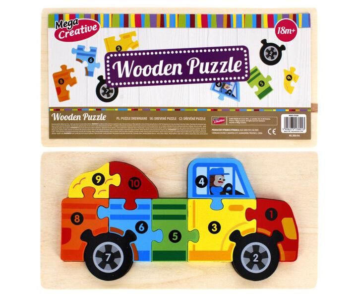 Dječije puzzle 474356, Drvene, 10 komada